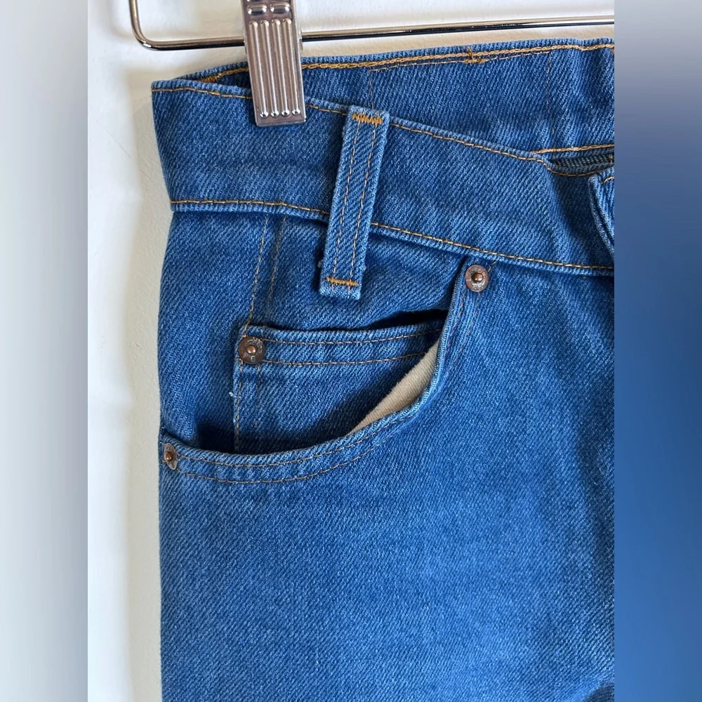 LEVI'S VINTAGE Student Fit Orange Tab 718-0914 denim jeans 26x30 (run small) - Picture 3 of 14